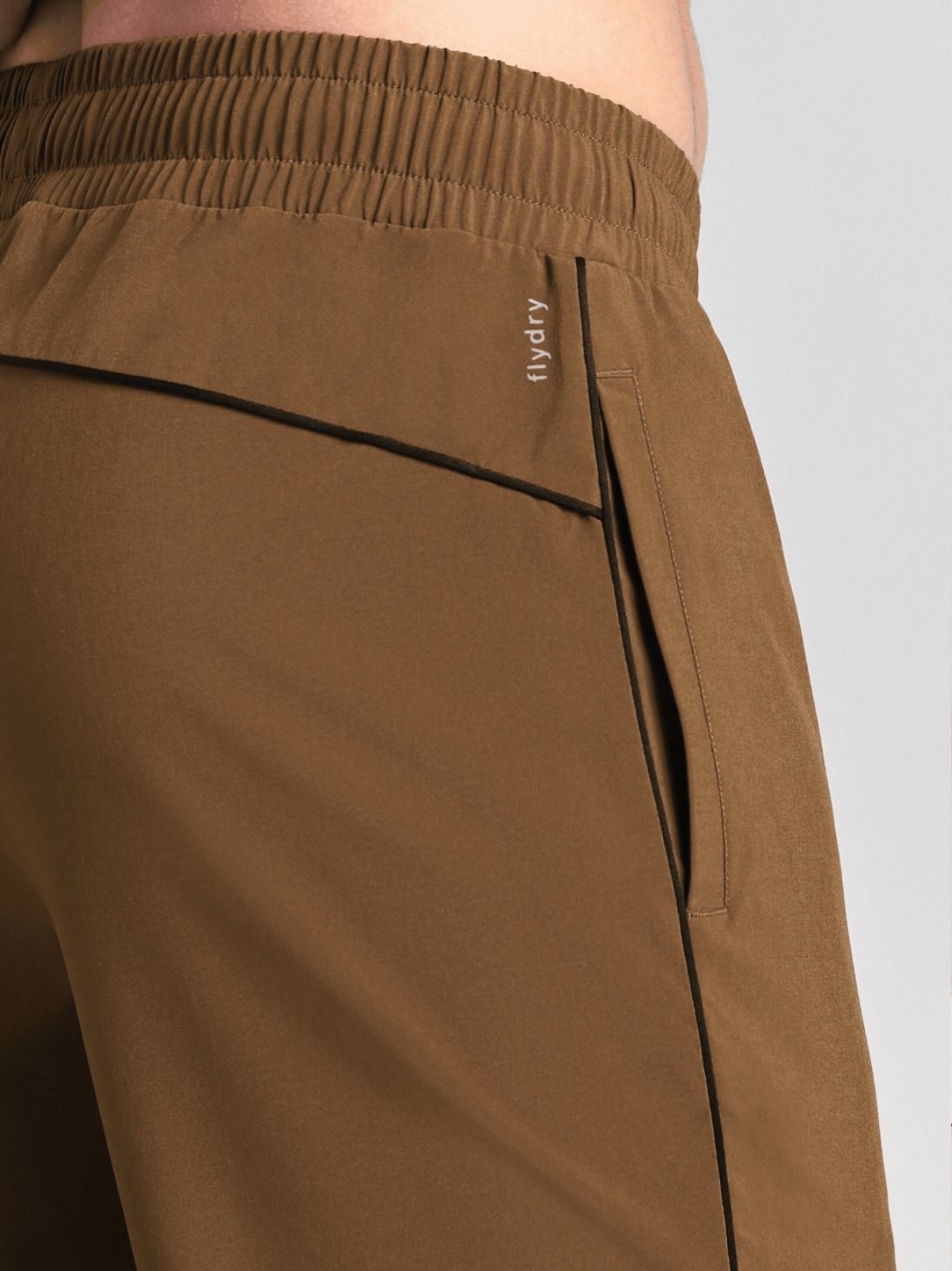 Men's Brown Run Elevate Trackpants