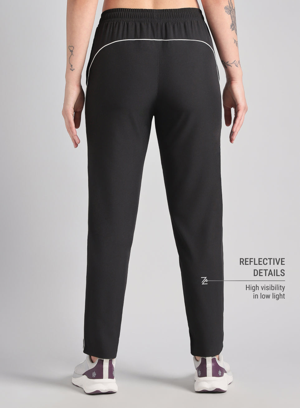 Women's Black Sprint Trackpant