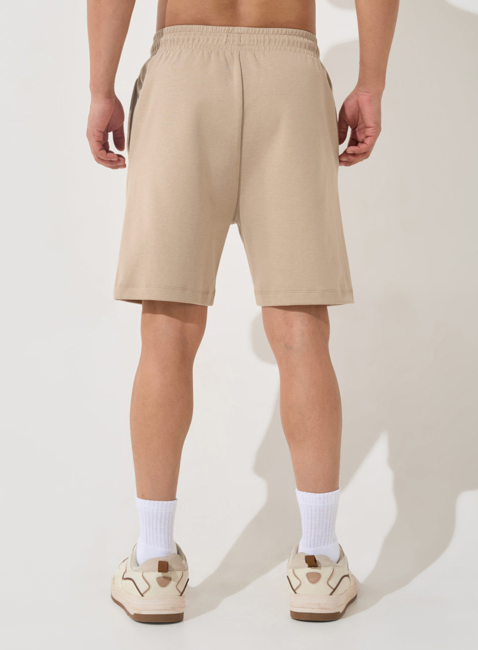 Men's Beige Ultra Luxe Tailored Shorts