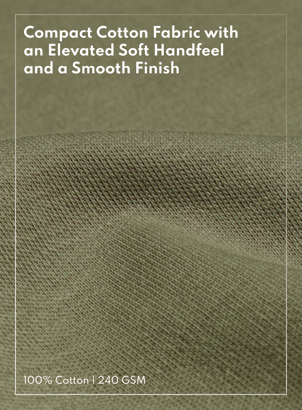 Men's Olive Everyday Luxe Cotton Polo T-shirt