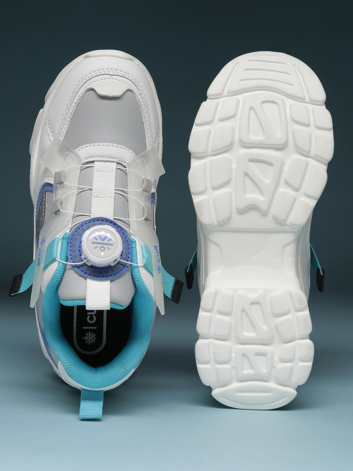 cult Kids' Zoomster Sneakers - White/Grey