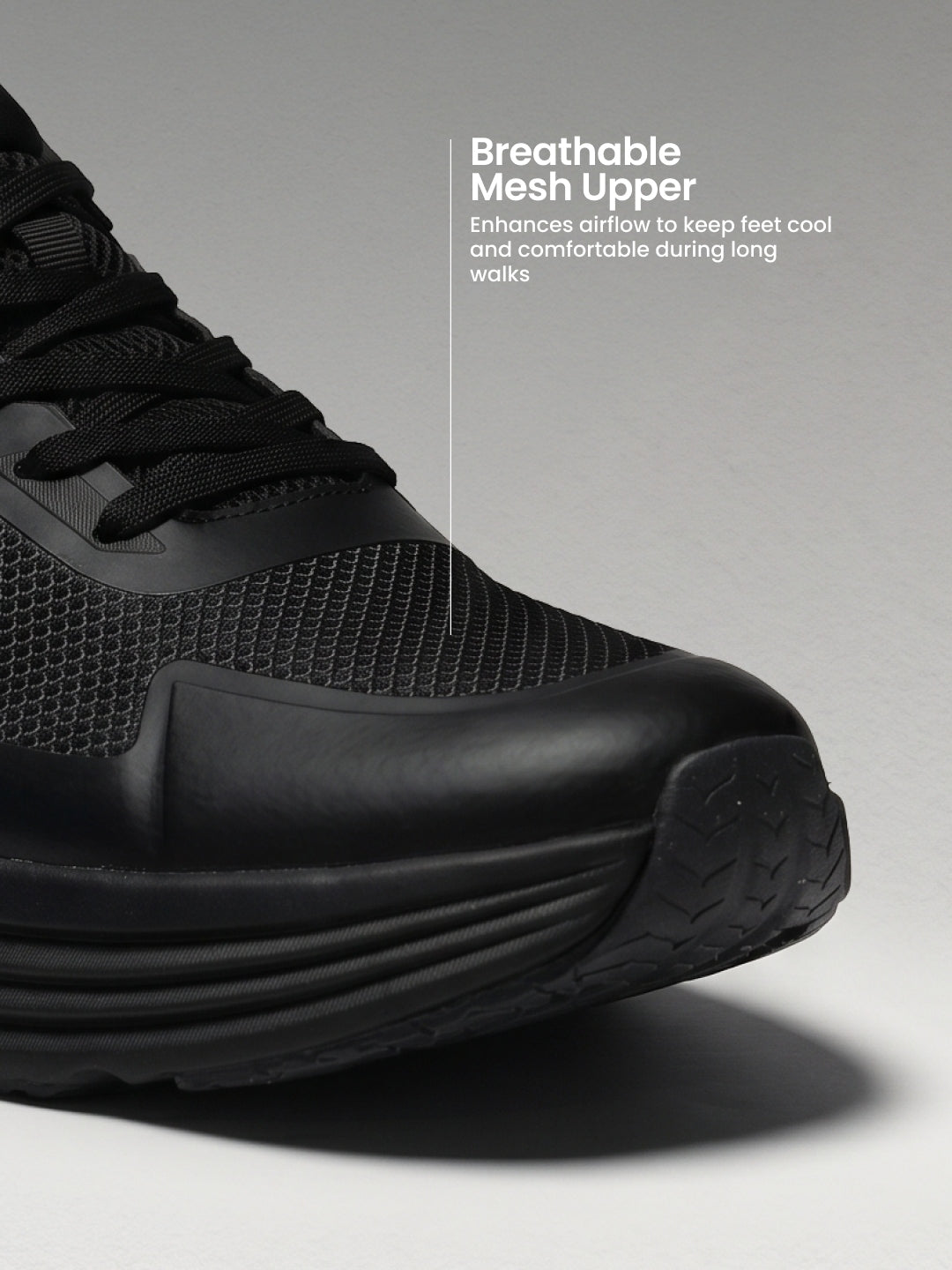 cult Men's GridWeave Walking Shoes - Black