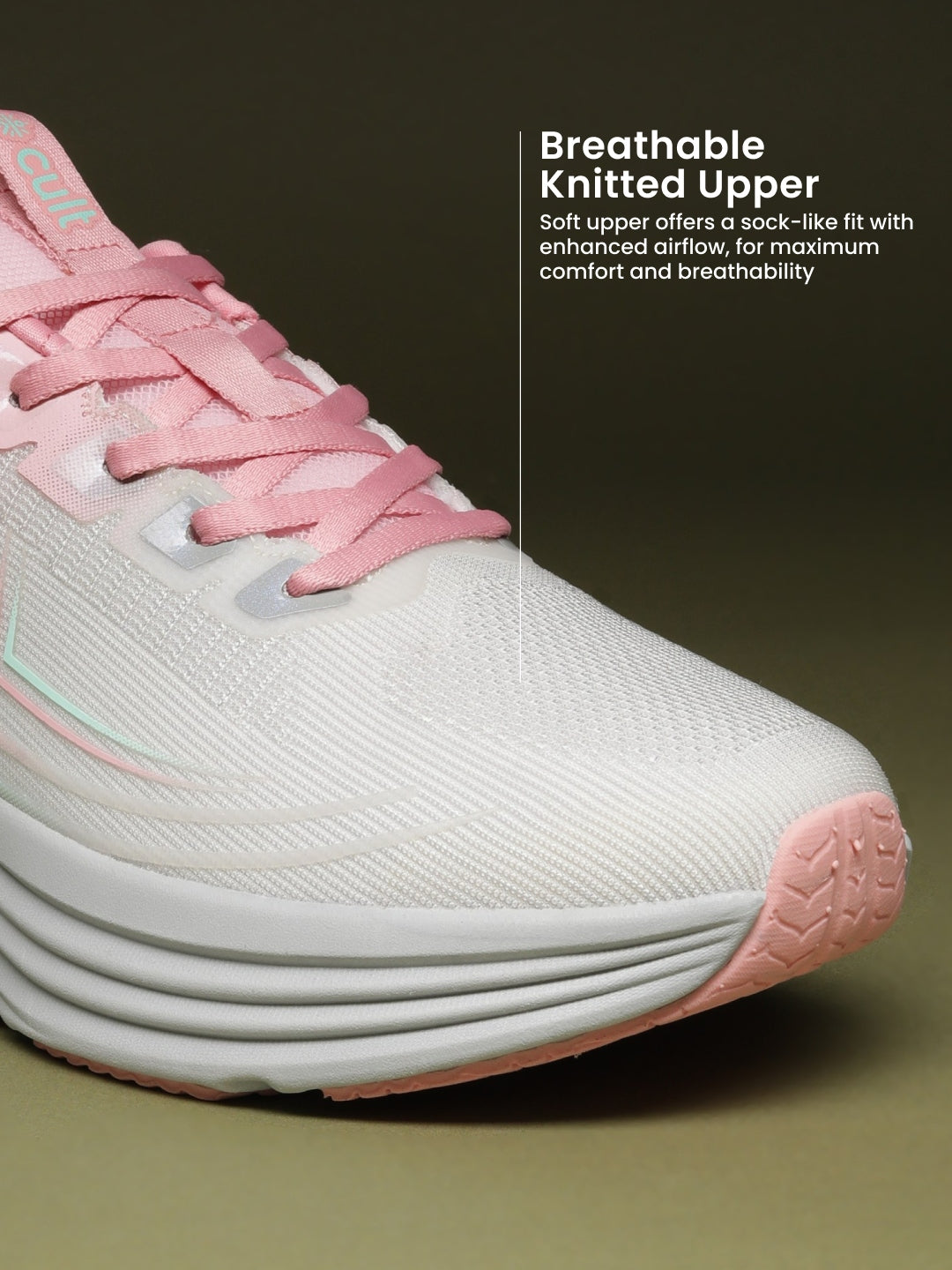 cult Women's KnitBreeze Walking Shoes - Light Grey