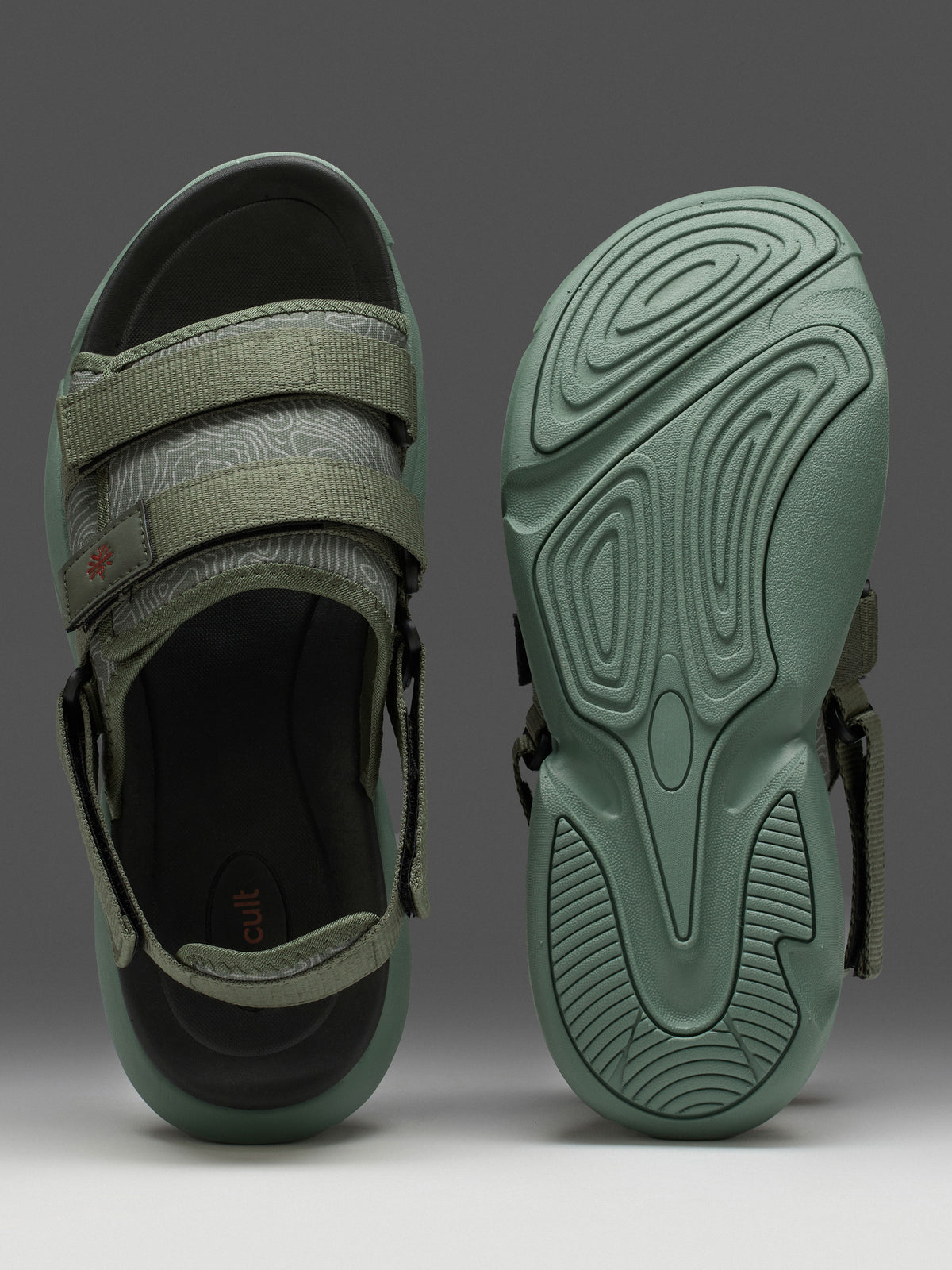cult Men's FlexStrap Sandals - Olive