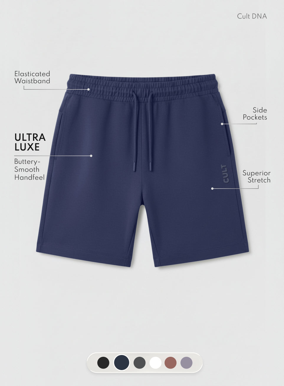 Men's Navy Ultra Luxe Classic Shorts