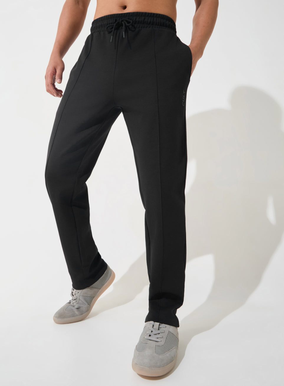 Men's Black Ultra Luxe Tailored Trackpants