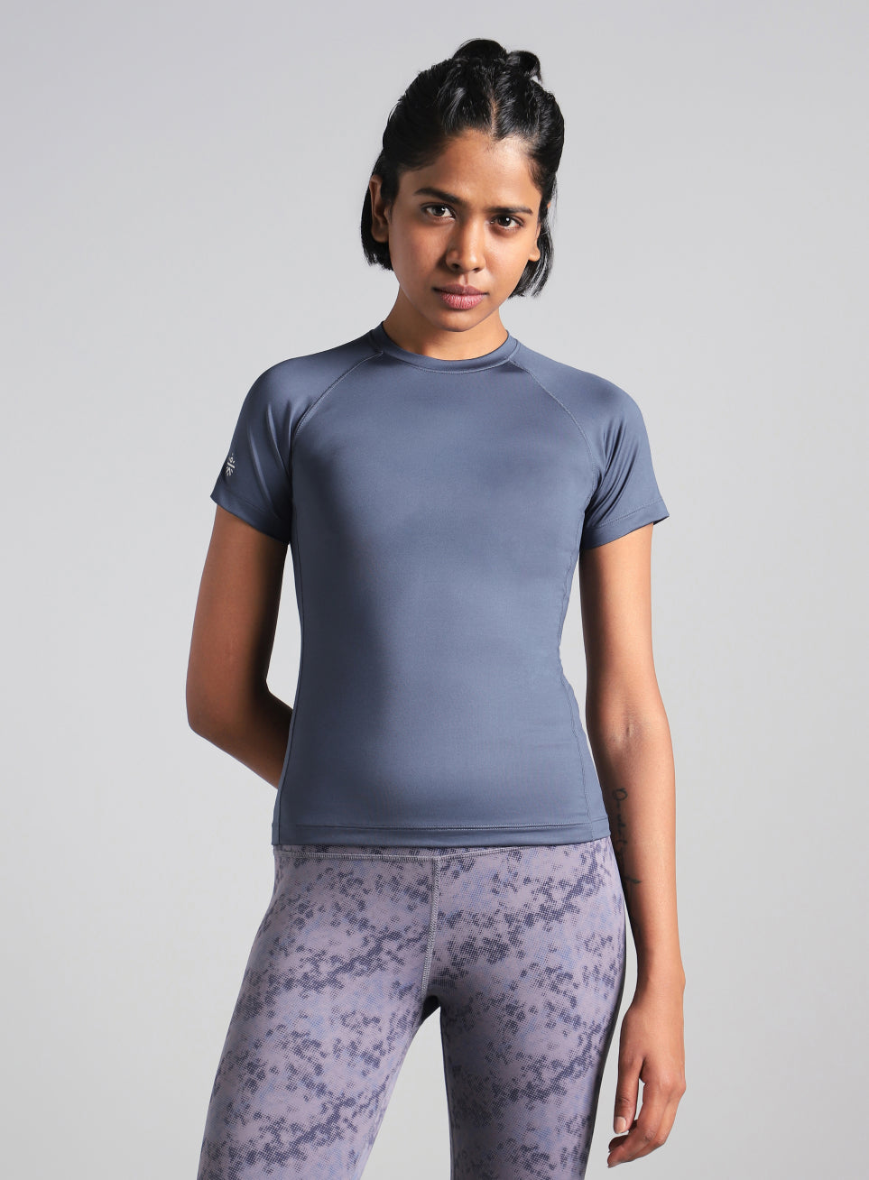 Women's Blue Power Compression T-shirt