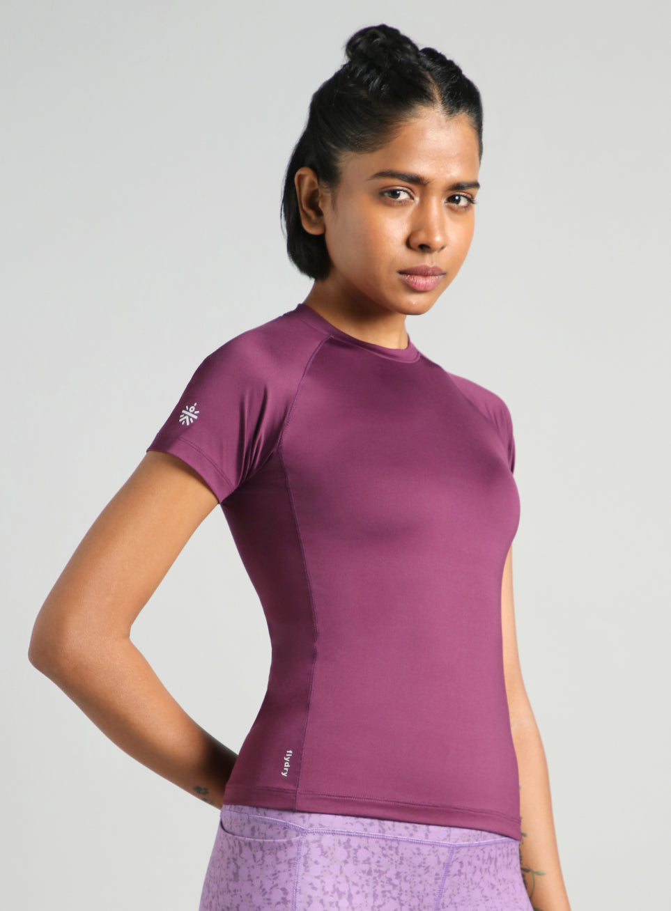 Women's Purple Power Compression T-shirt