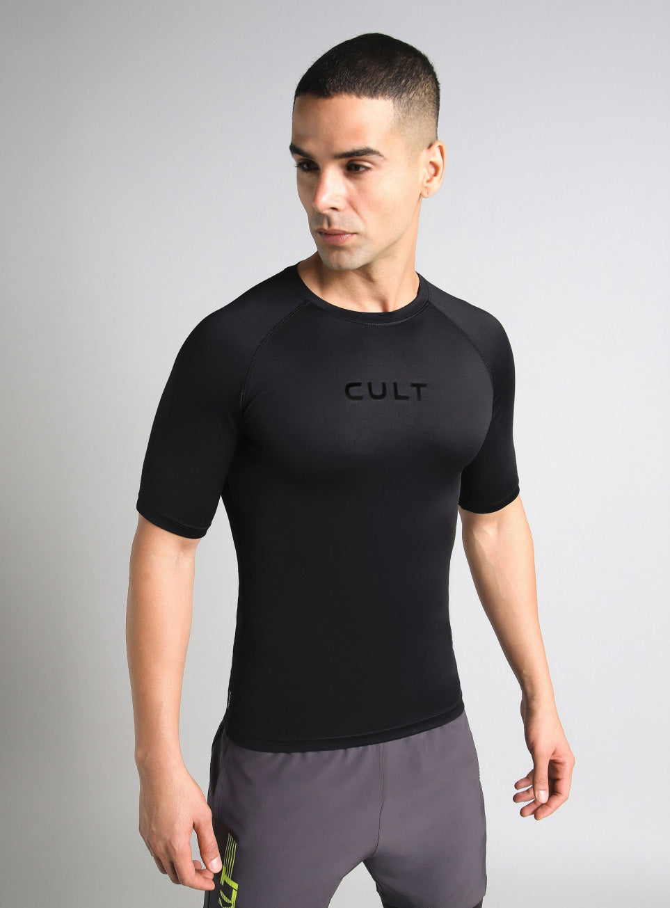Men's Black Power Compression T-shirt