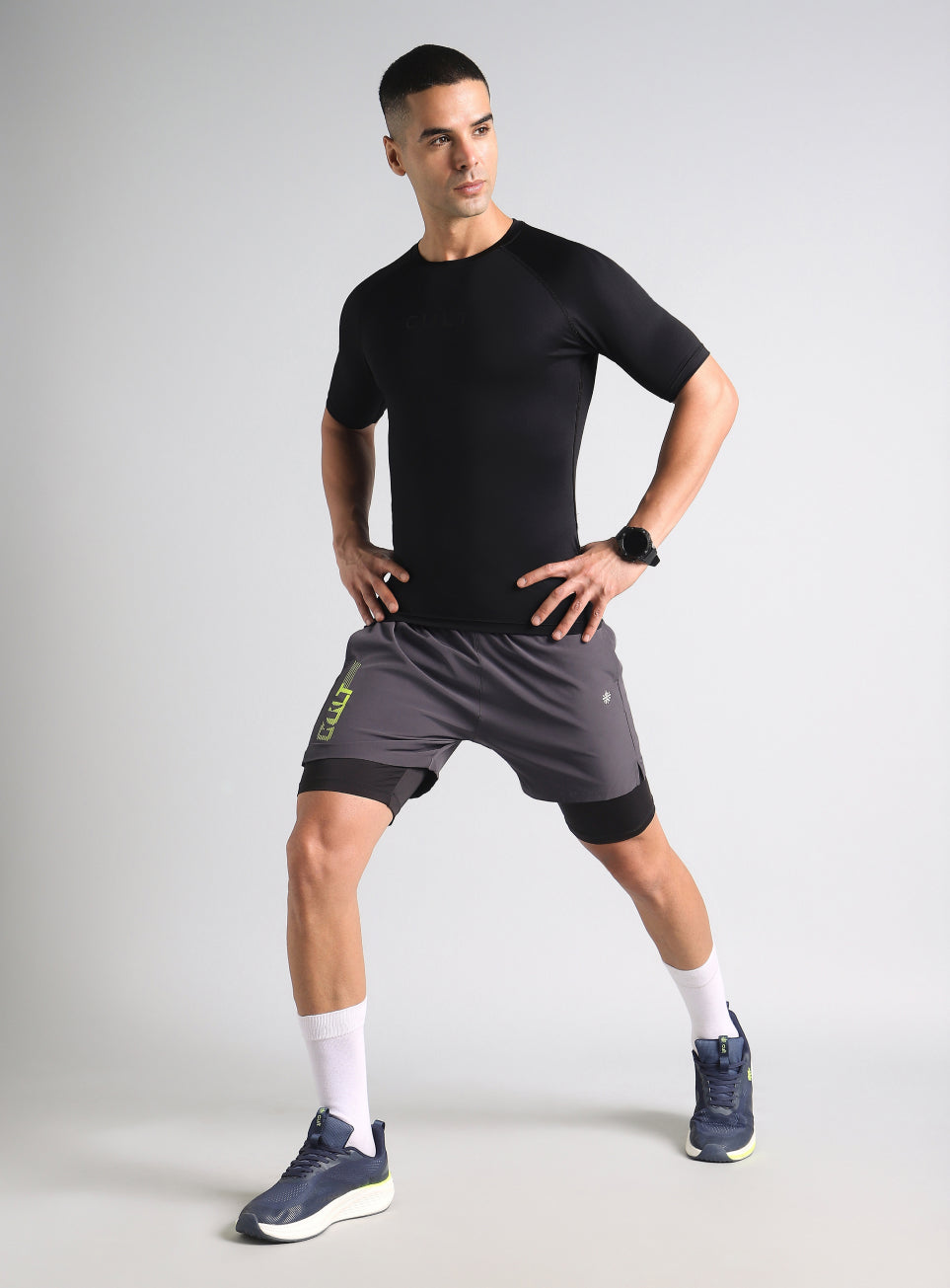 Men's Black Power Compression T-shirt