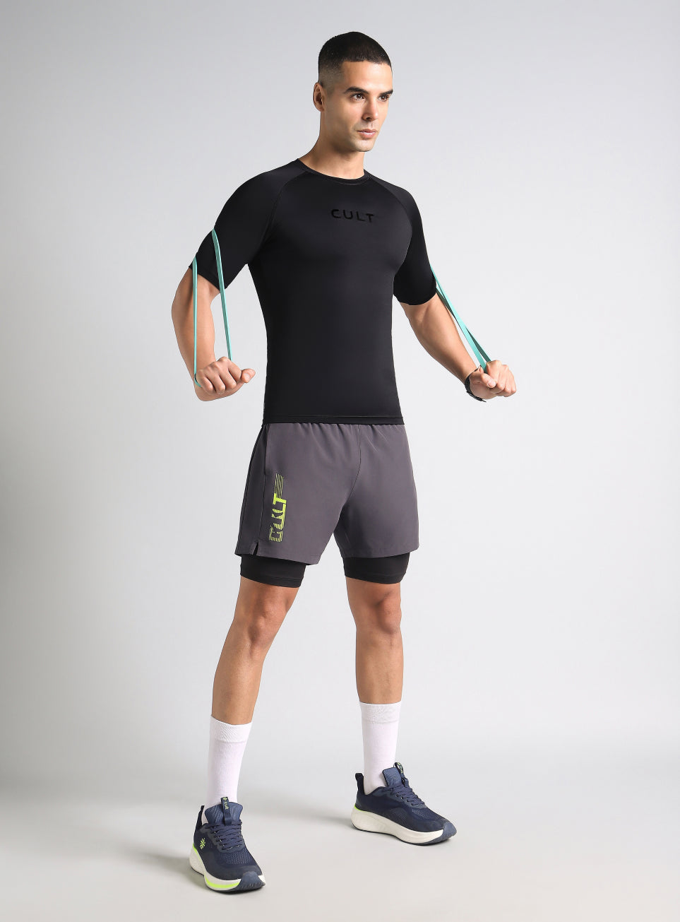 Men's Black Power Compression T-shirt