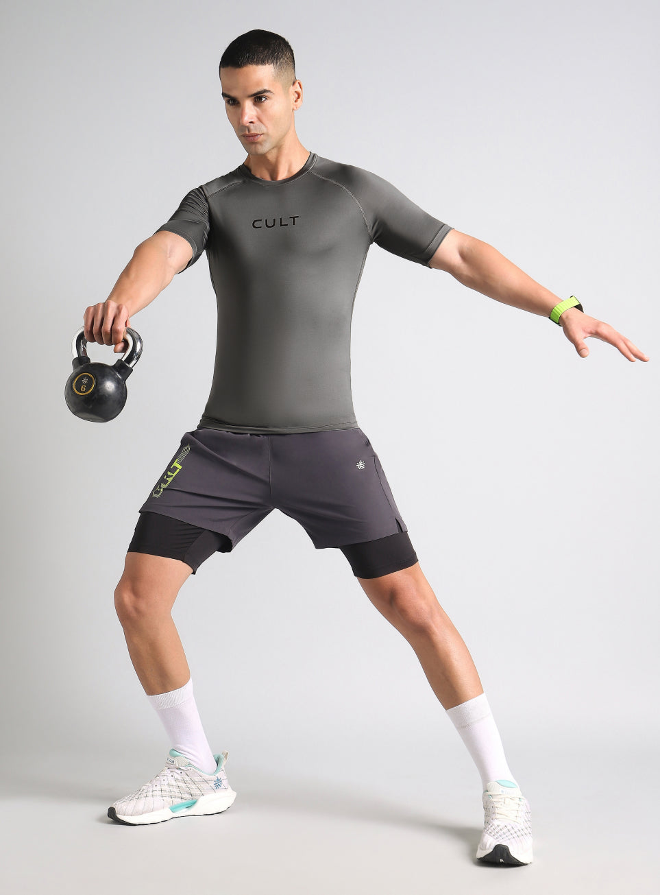 Men's Dark Grey Power Compression T-shirt