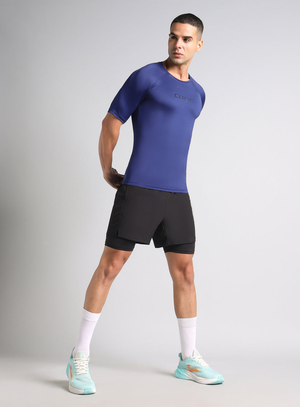 Men's Navy Power Compression T-shirt