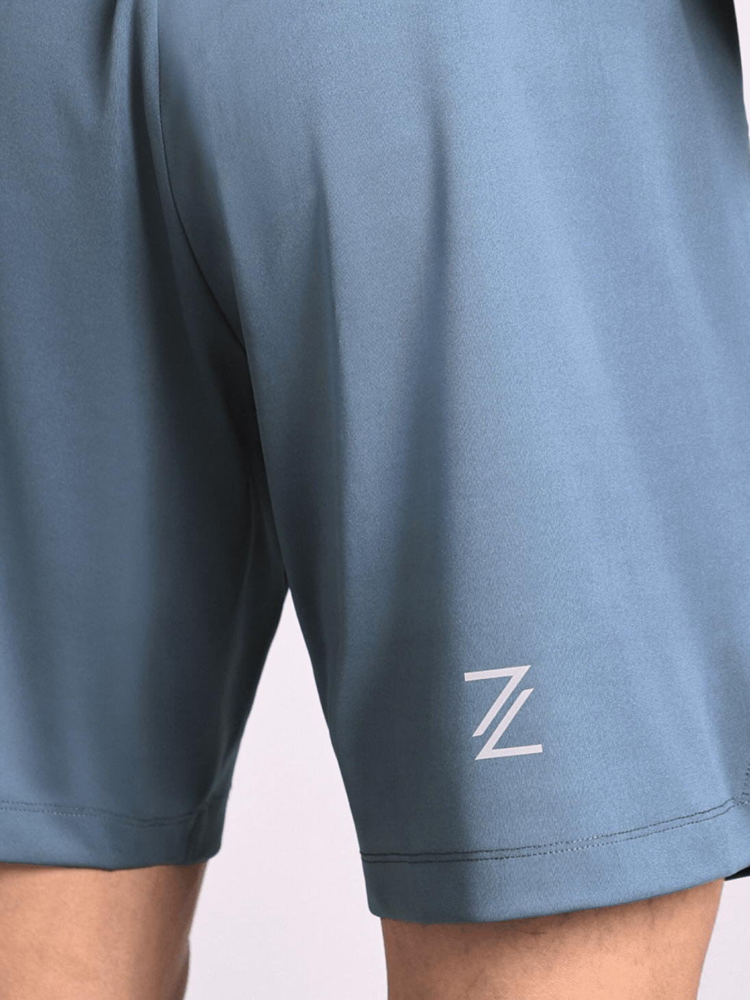 Men's Blue Pace Up Running Shorts