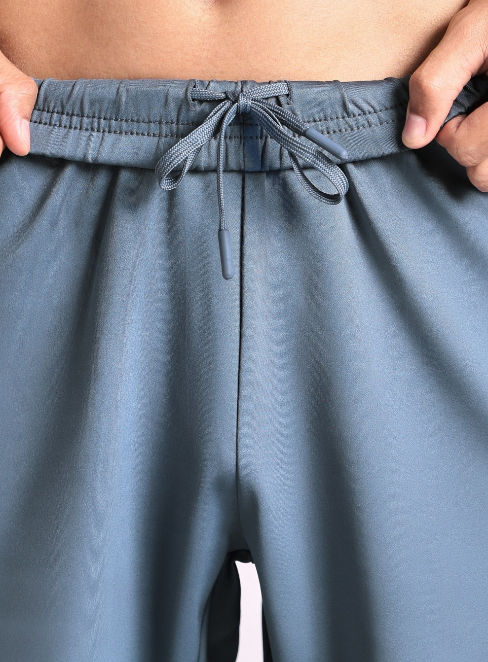 Men's Blue Pace Up Running Shorts