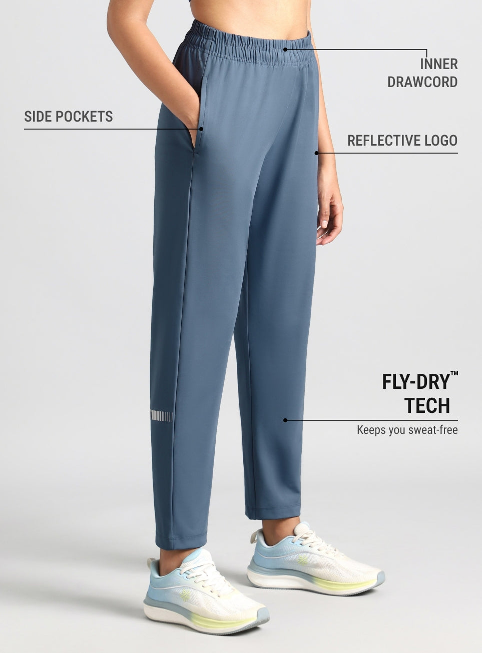 Women's Grey Cult Essential Running Joggers