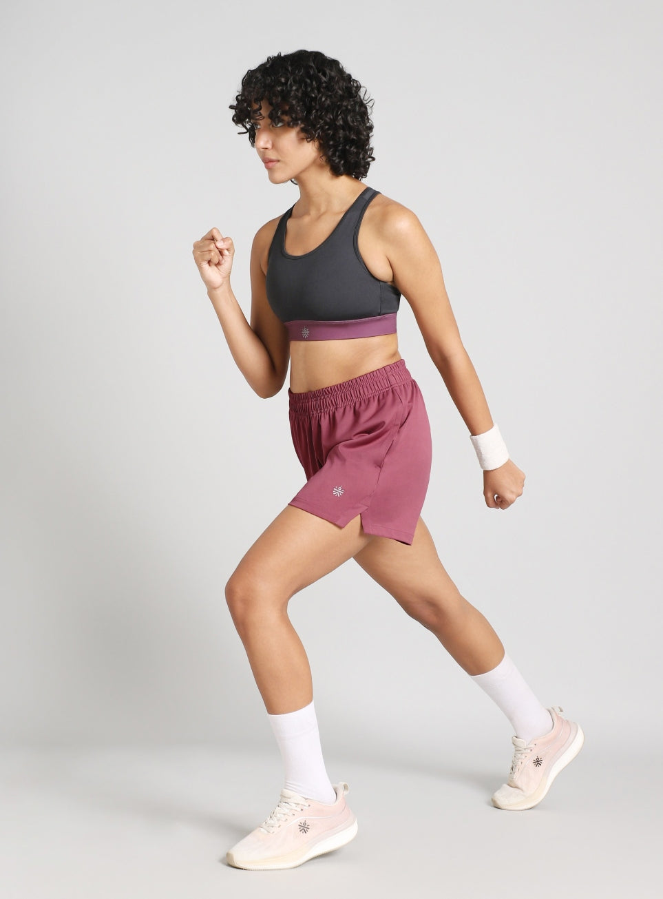 Women's Mauve Stay in Motion Running Shorts