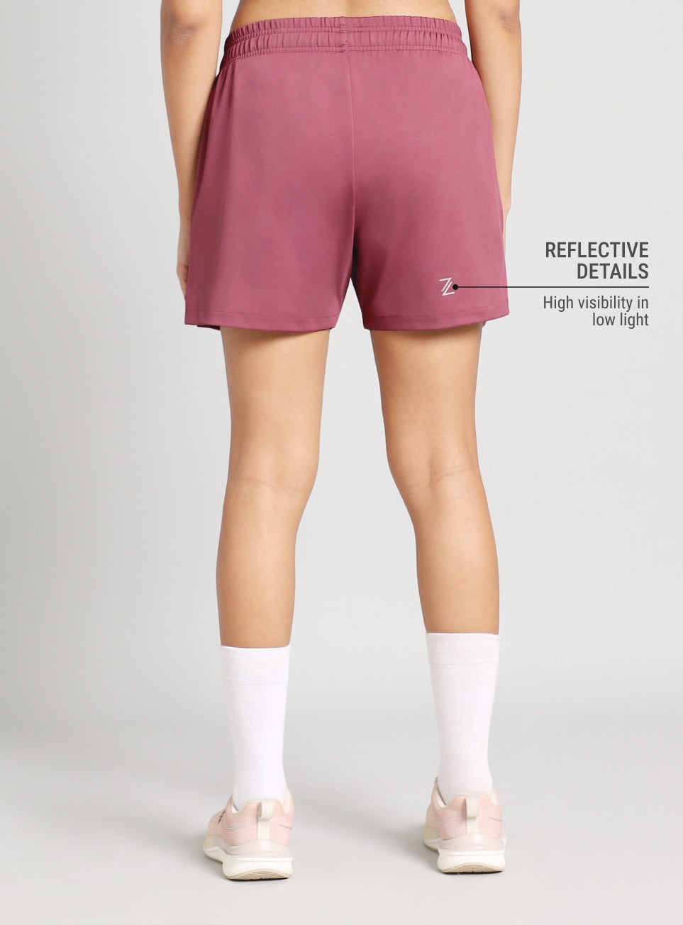 Women's Mauve Stay in Motion Running Shorts