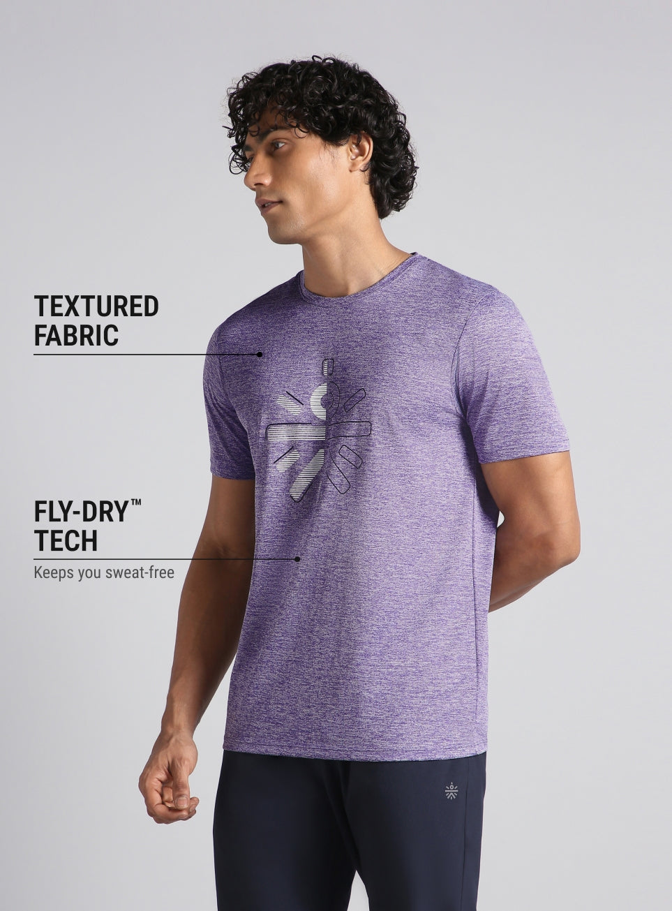 Men's Purple Training Essential T-shirt
