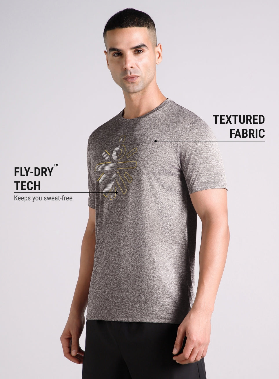 Men's Grey Training Essential T-shirt