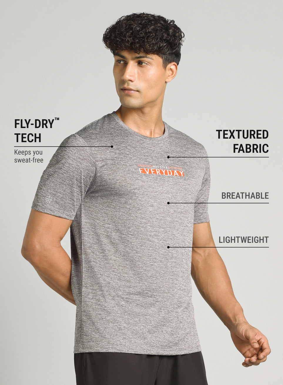 Men's Dark Grey Ultimate Training T-shirt