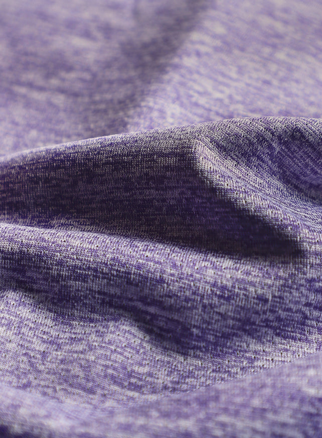 Women's Purple Textured Active T-Shirt