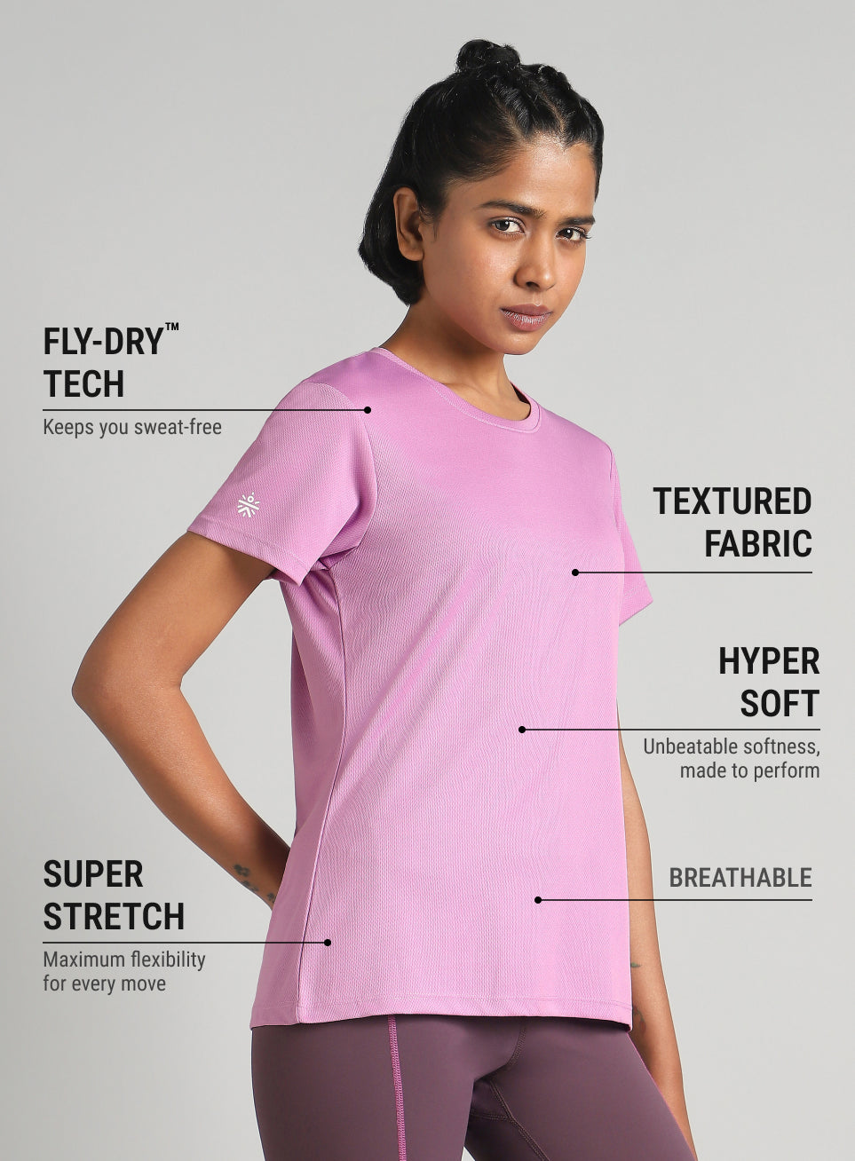 Women's Purple Performance T-Shirt