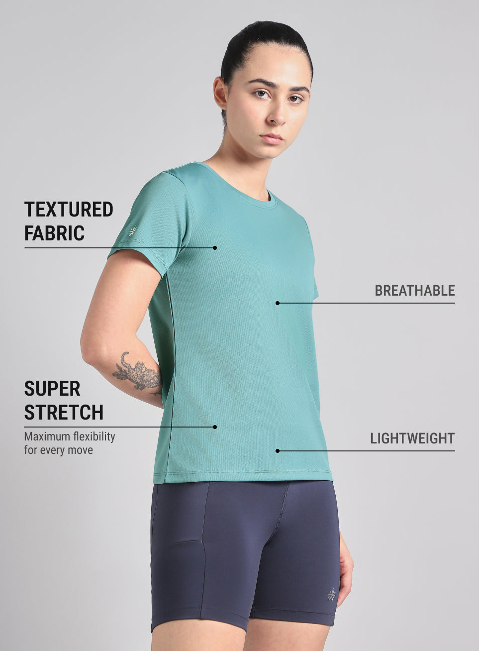 Women's Blue Everyday  Performance T-Shirt