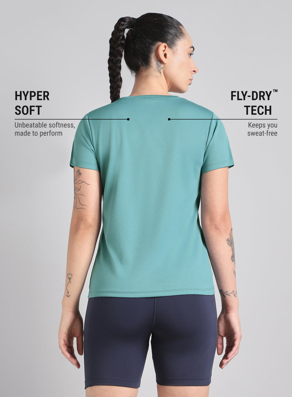 Women's Blue Everyday  Performance T-Shirt