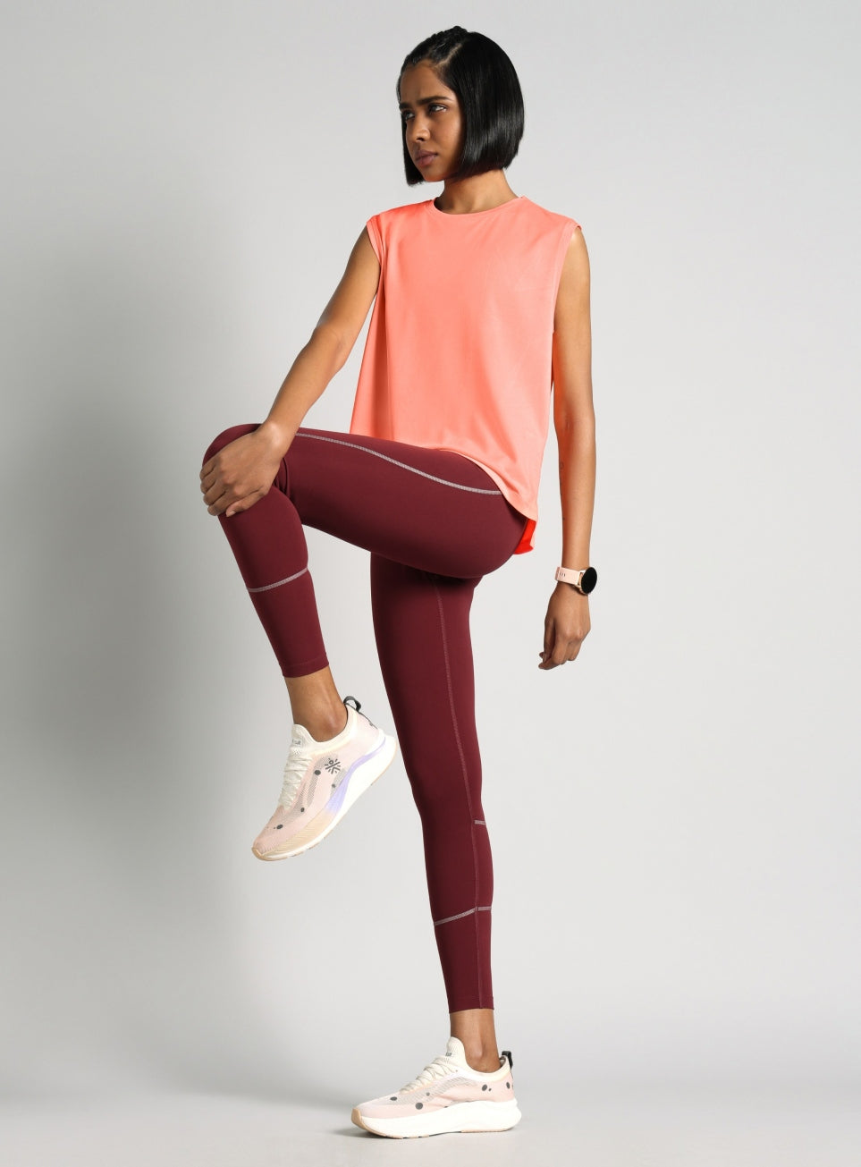 Women's Coral Boxy Fit Training Tank