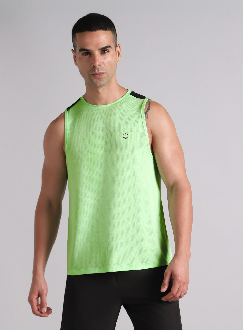 Men's Green Train All Day Tank