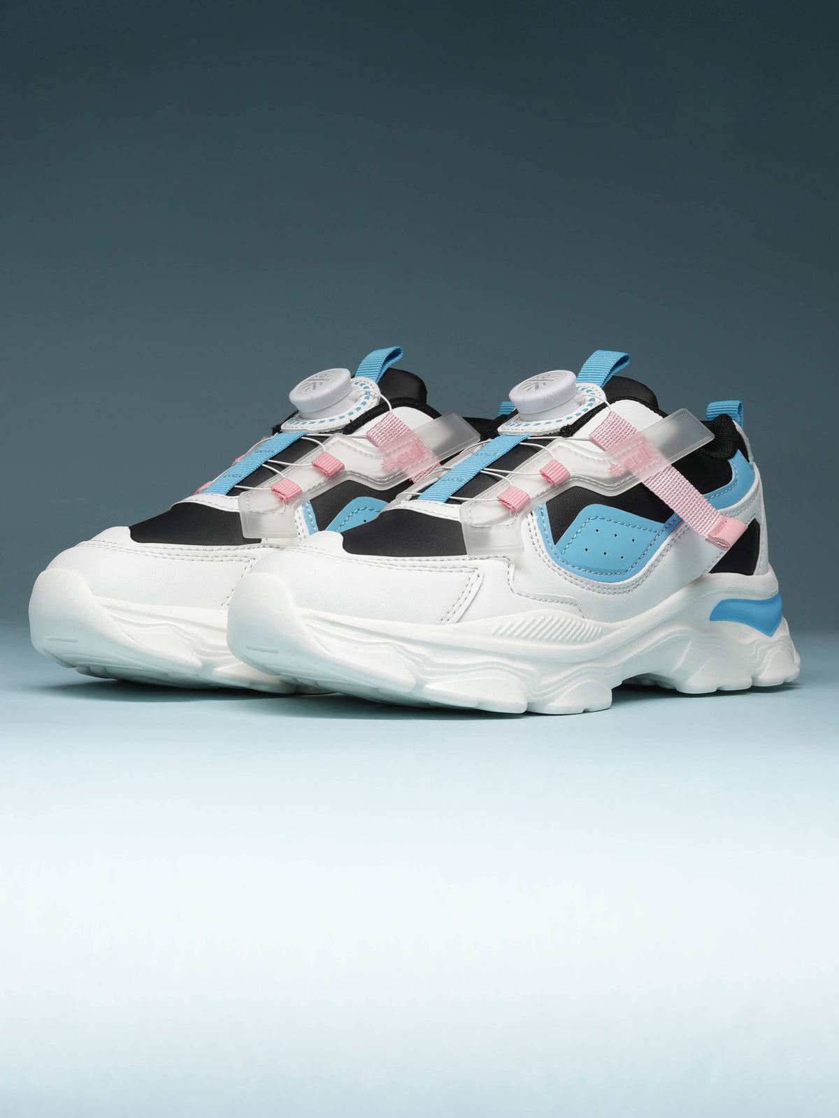cult Kids' Zoomster Sneakers - White/Black