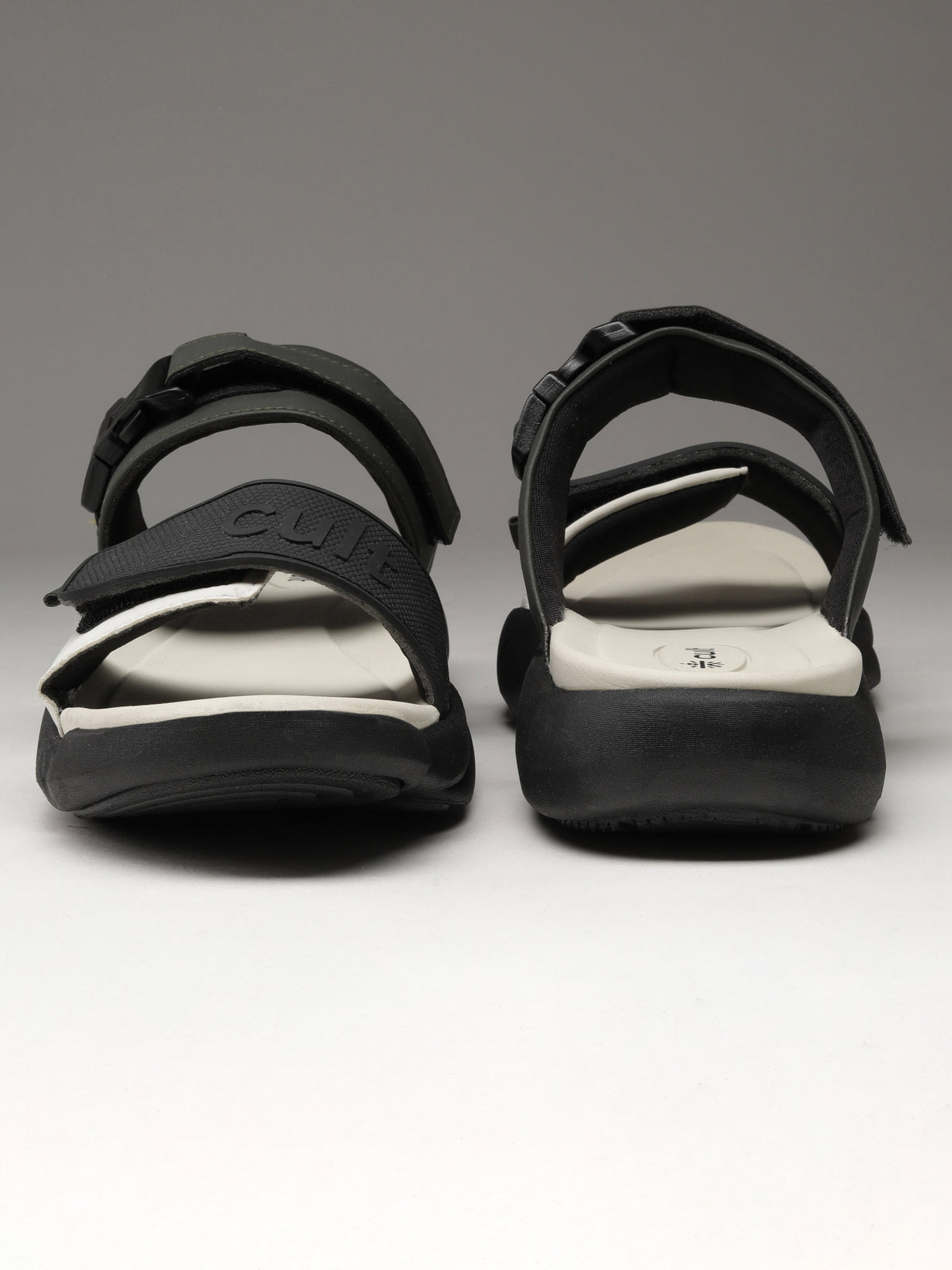 cult Men's GripFlex Sliders - Beige/Olive