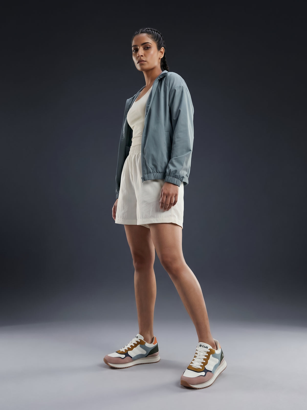 cult Women's RetroEdge Sneakers - White/Slate