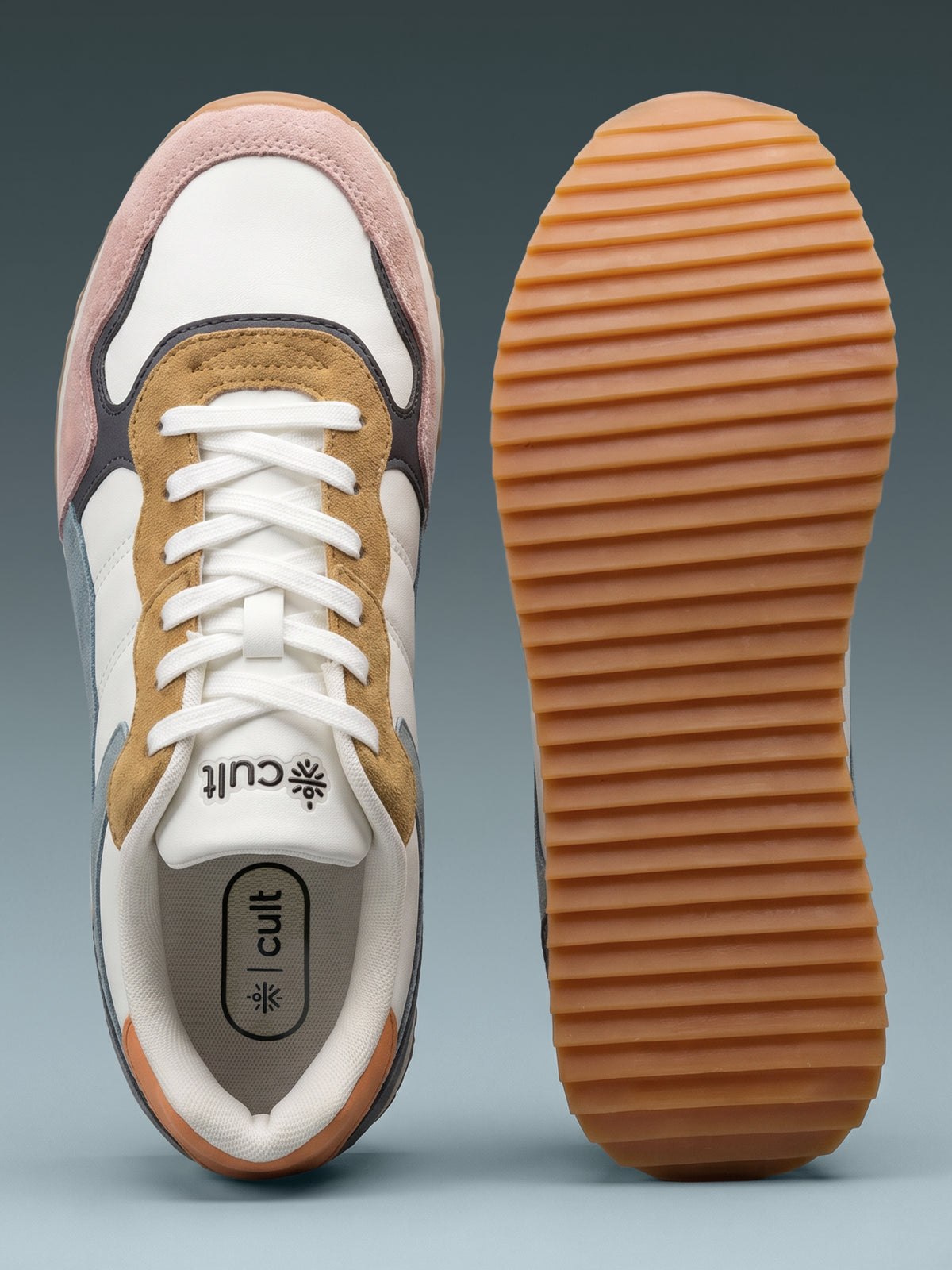 cult Women's RetroEdge Sneakers - White/Slate