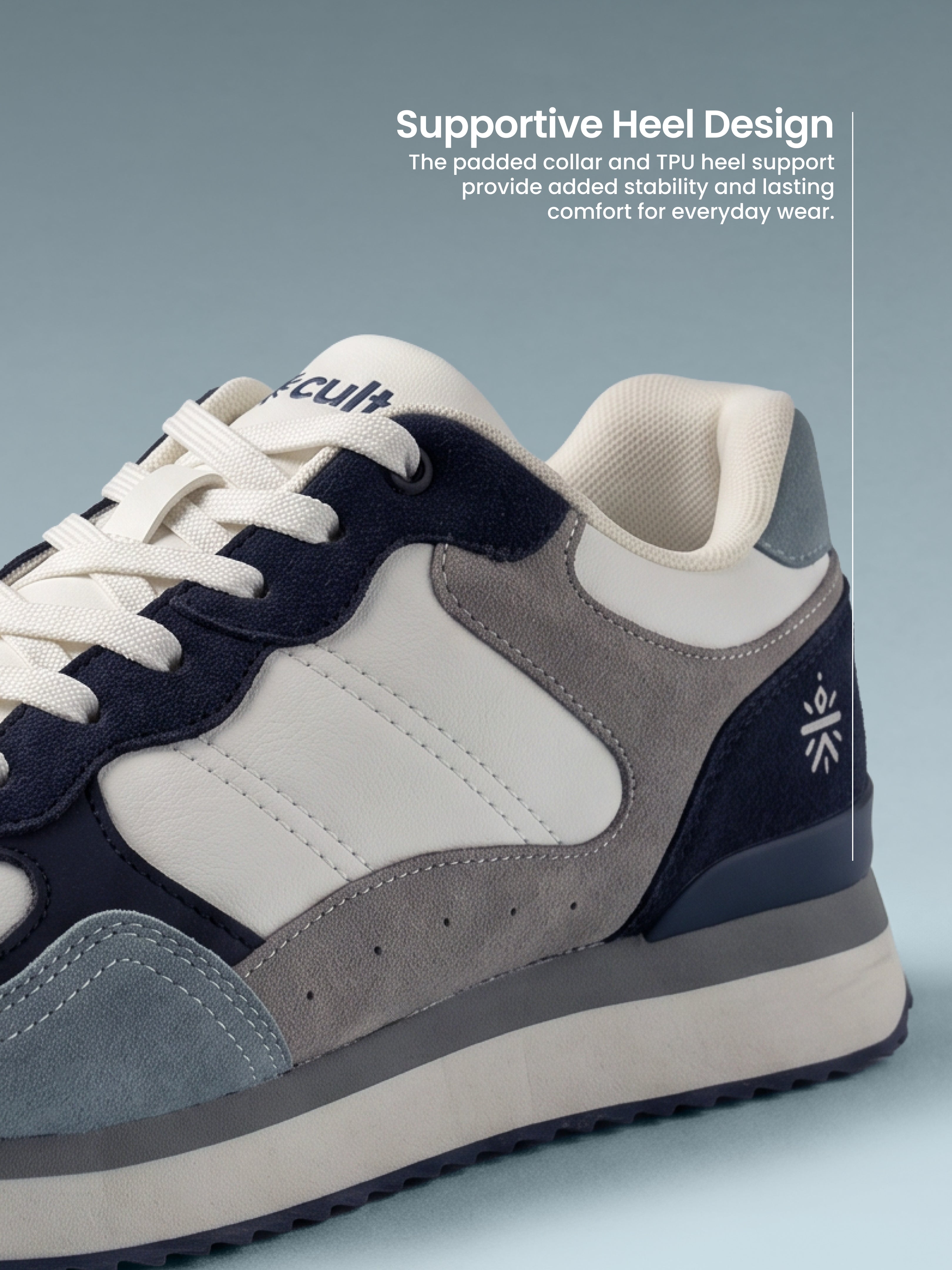cult Women's RetroEdge Sneakers - White/Navy