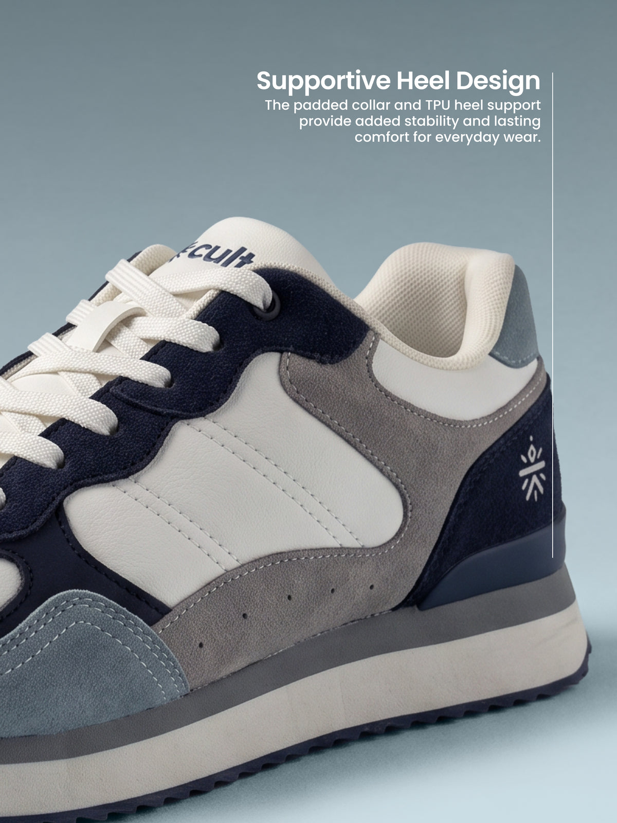 cult Women's RetroEdge Sneakers - White/Navy