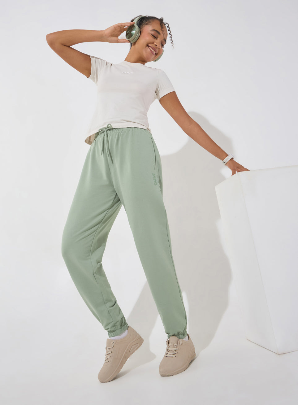 Women's Olive Soft Form Classic Joggers