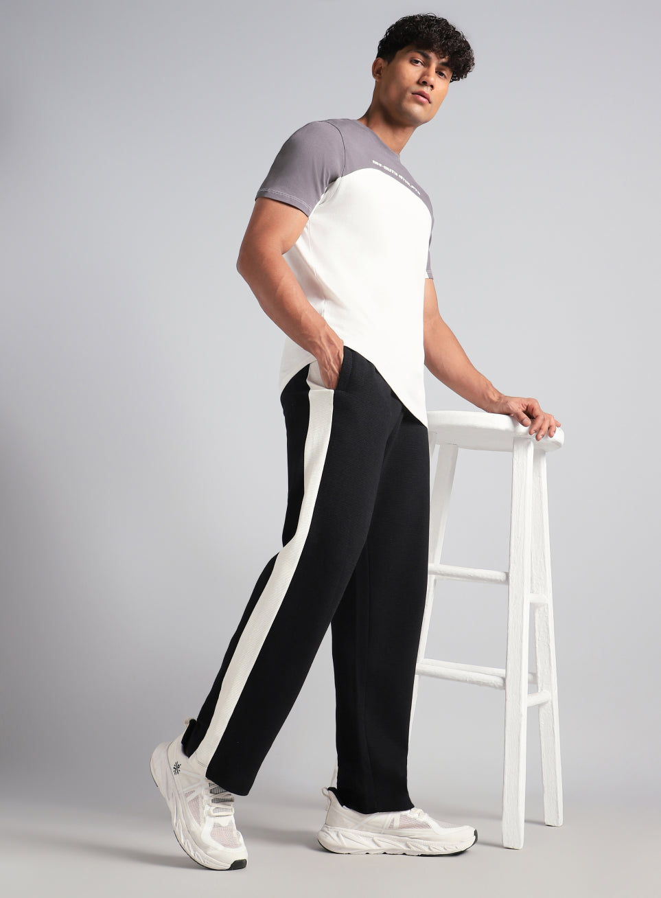 Men's Black Colourplay Trackpants