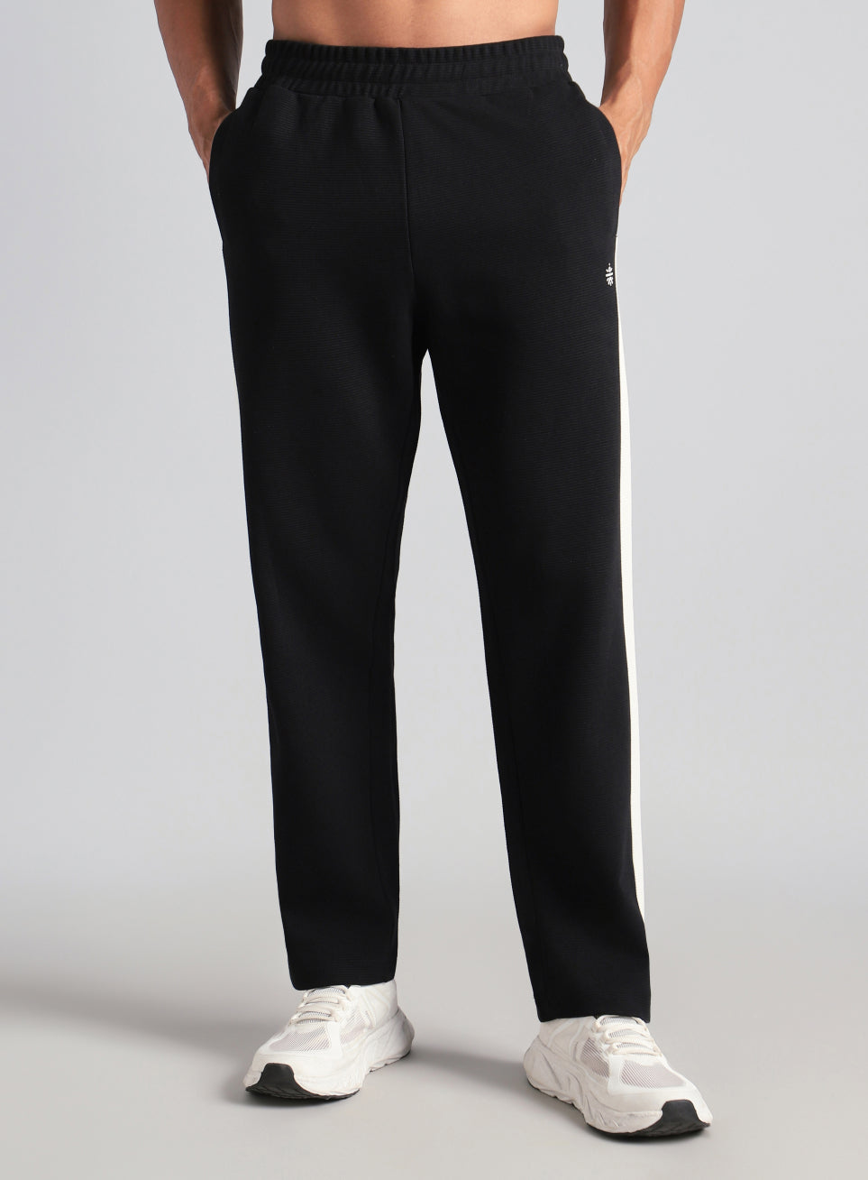 Men's Black Colourplay Trackpants