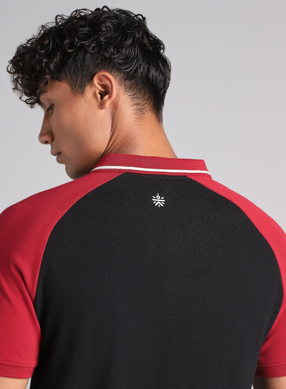 Men's Black Athletic Club Polo T-Shirt