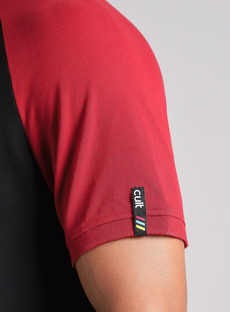 Men's Black Athletic Club Polo T-Shirt
