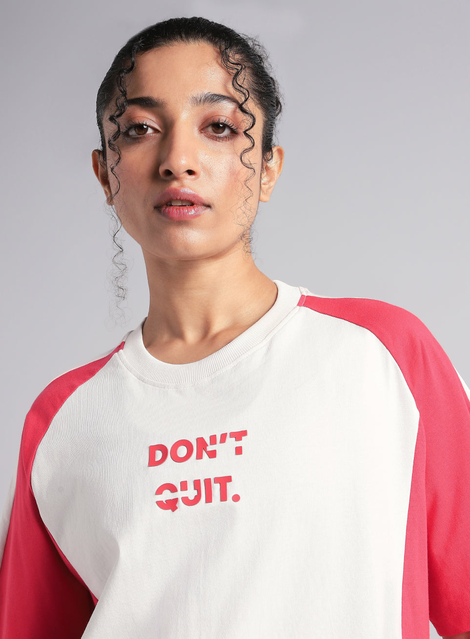 Women's Off White Classic Power Block Oversized Fit T-shirt