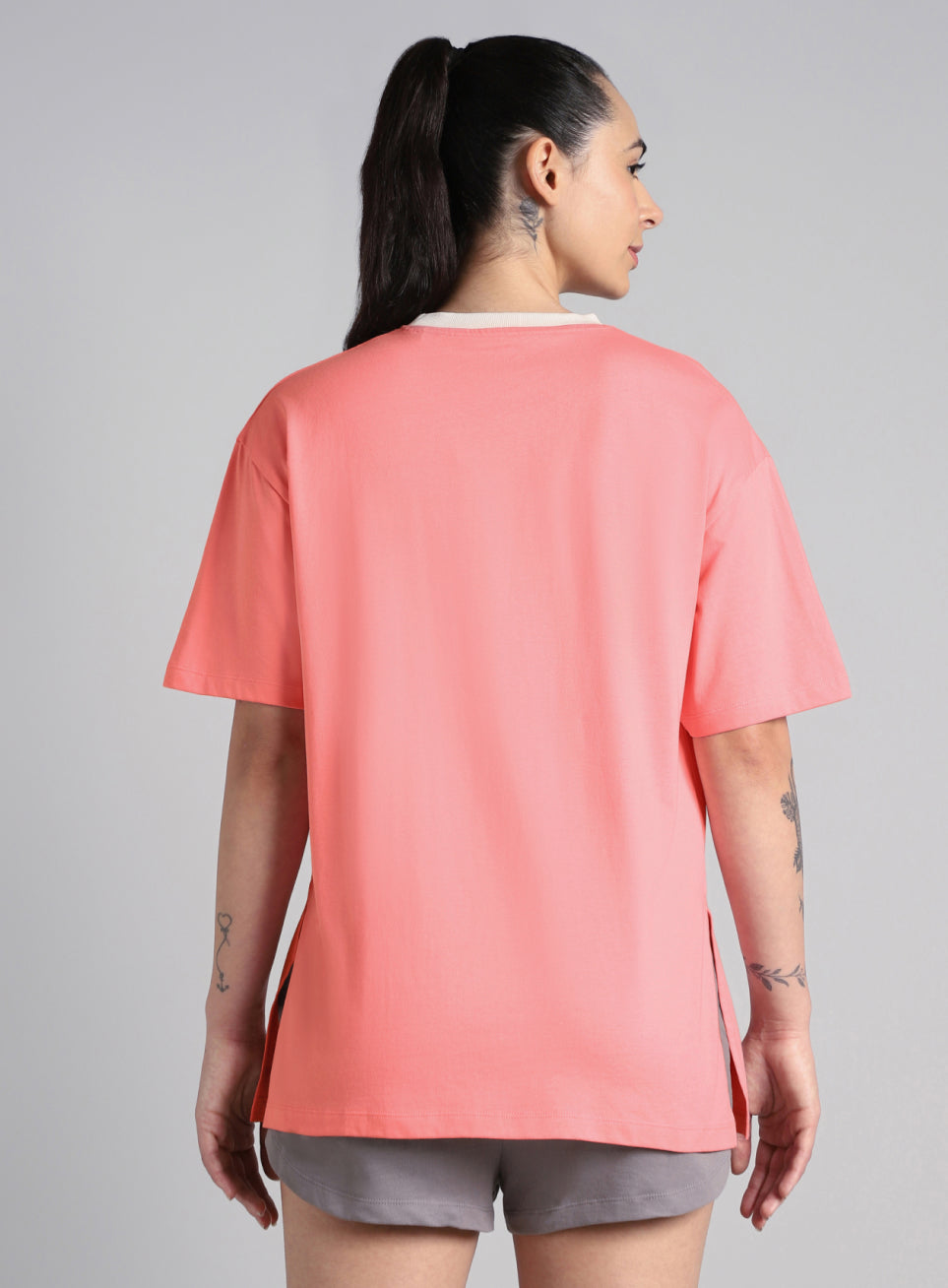 Women's Pink Cult Classic Oversized Fit T-shirt
