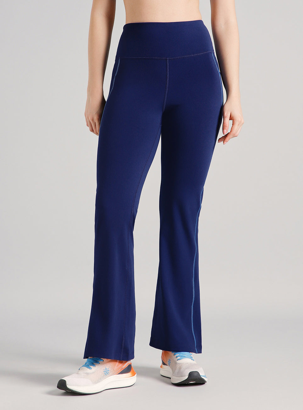 Women's Blue Power Pop Training Flarepants