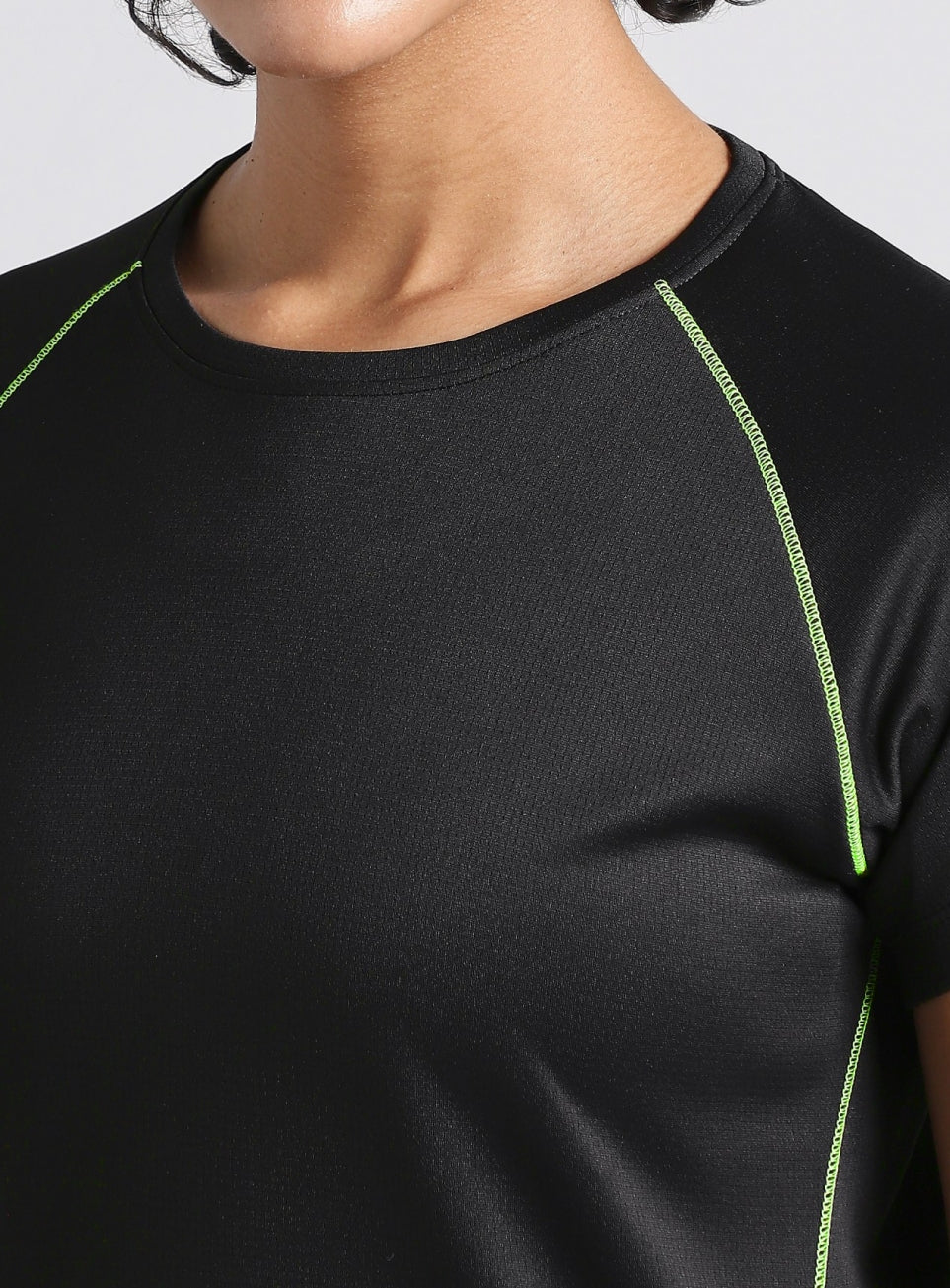 Women's Black Train All Format T-shirt