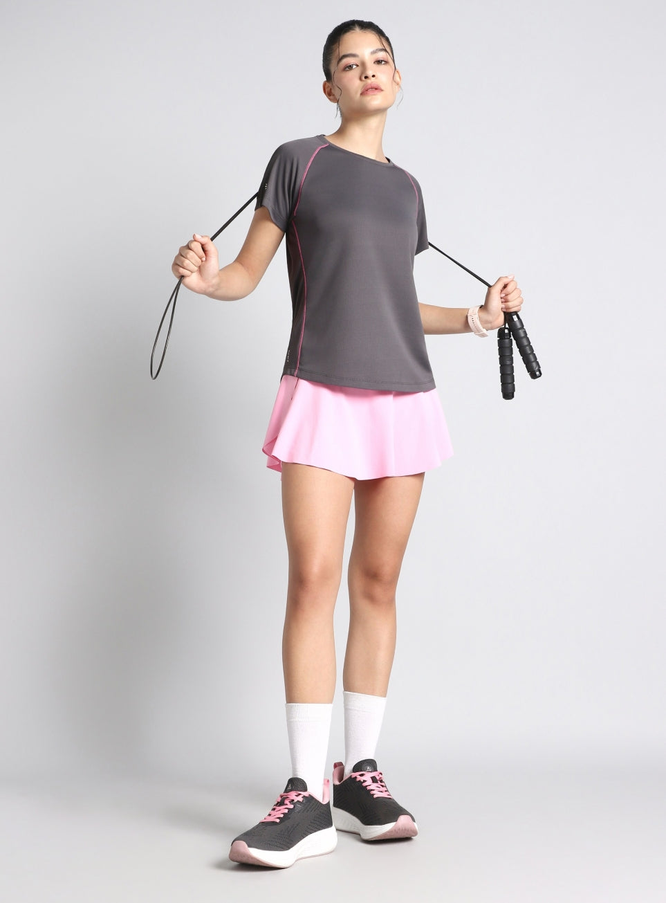 Women's Grey Train All Format T-shirt