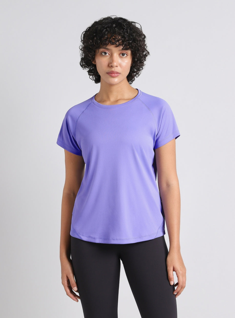 Women's Blue Mesh Contour Training T-shirt