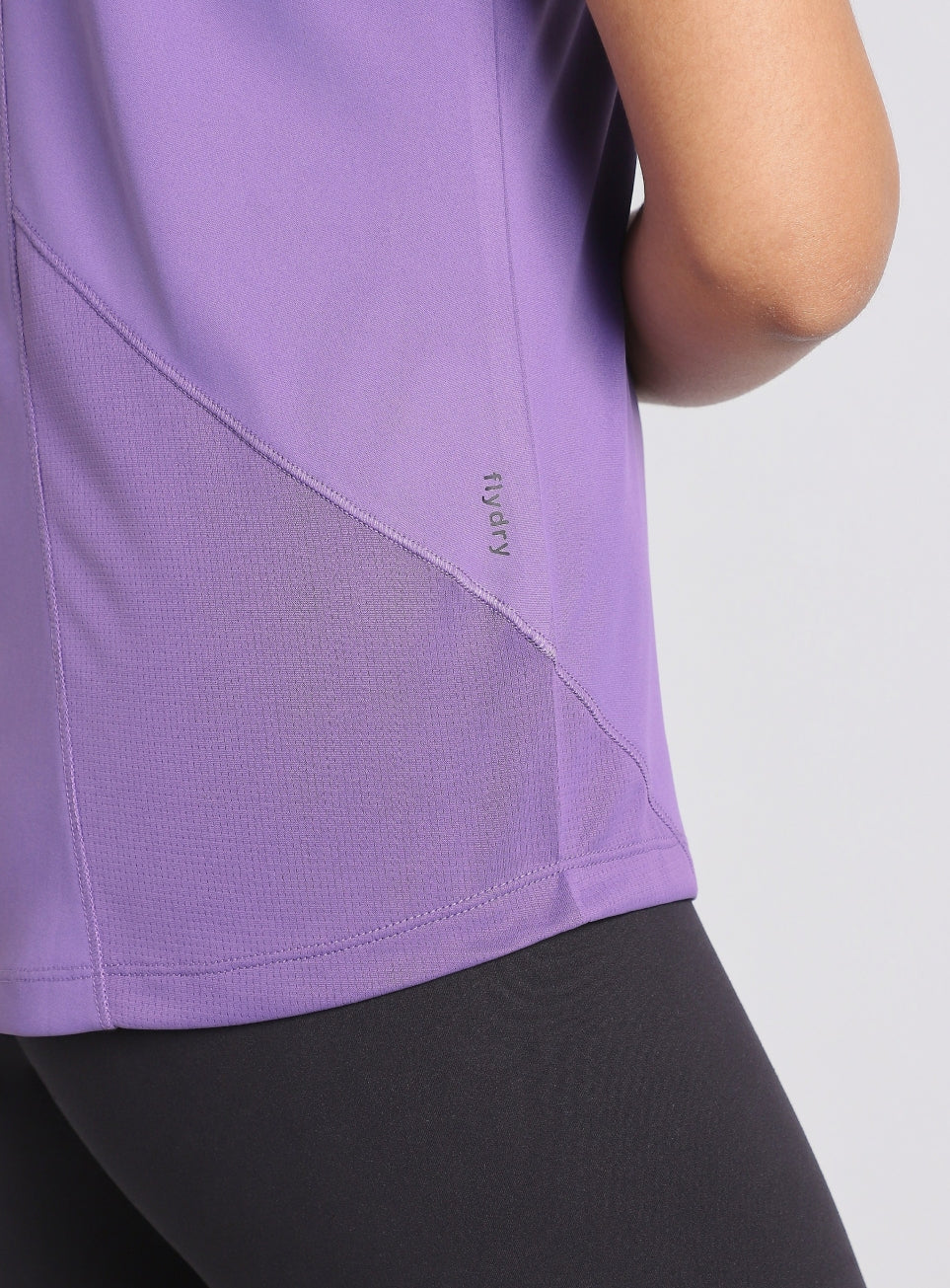 Women's Purple Mesh Contour Training T-shirt