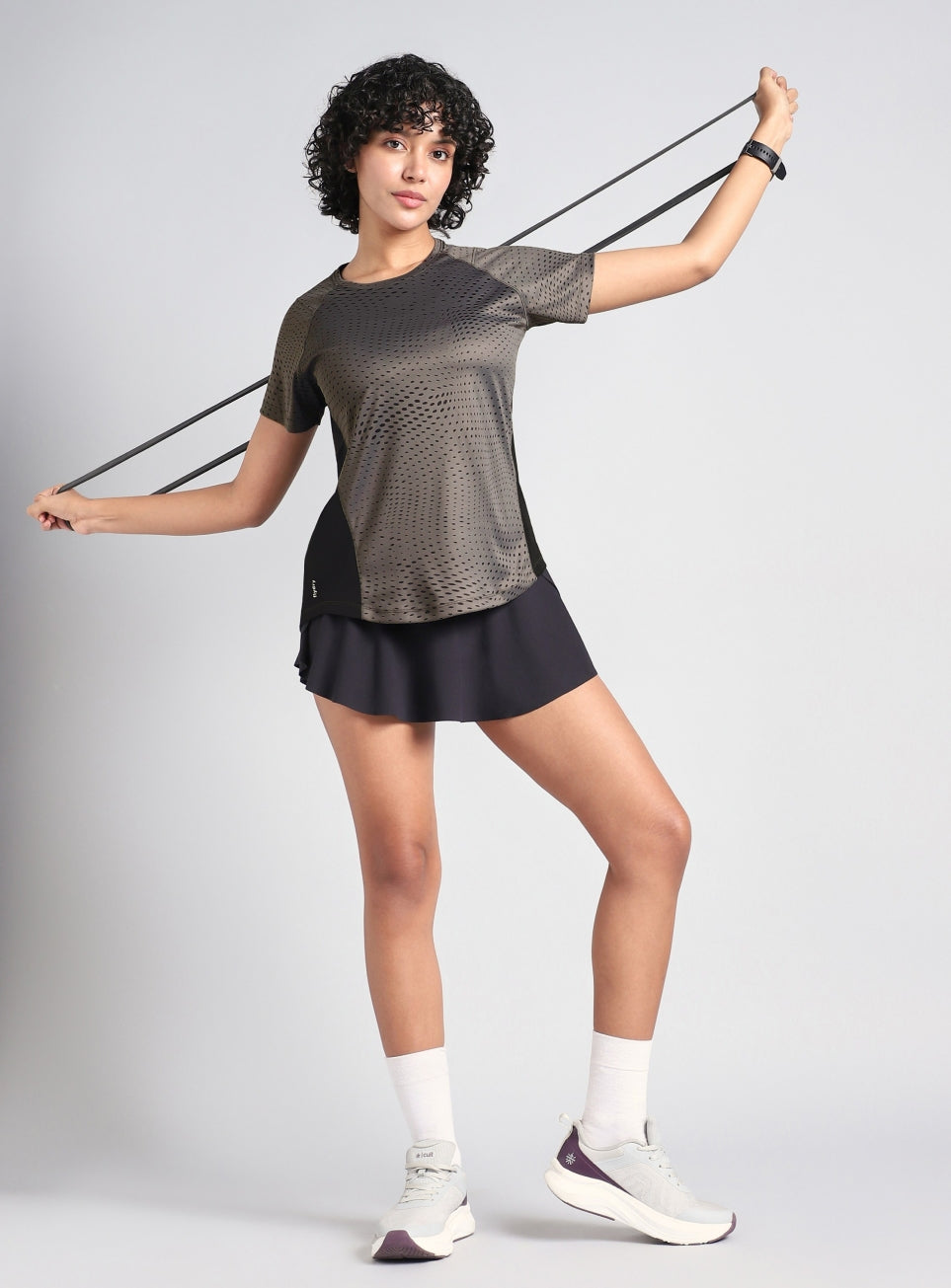 Women's Grey Dynamic Move Training T-shirt